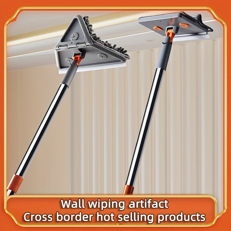 This versatile cleaning tool is designed to handle a variety of household tasks. Use it to wipe walls, clean ceilings, mop floors, and dust baseboards, windows, and more. The extendable pole can reach from 89.99 to 207.01 cm, making it easy to clean