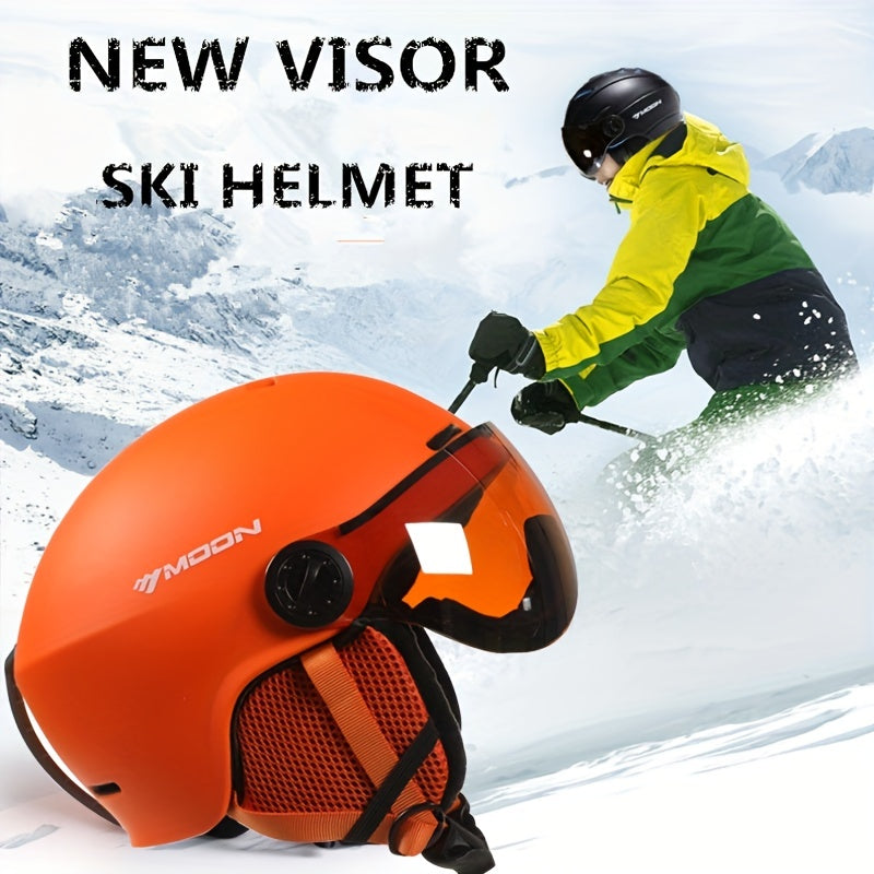 High-quality MOON Skiing Helmet Goggles for outdoor sports and skateboarding.