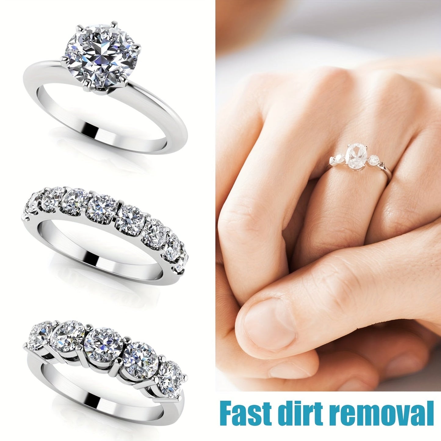 Effective Jewelry Cleaning Spray - Eliminates Stains & Tarnish on Gold, Silver, and Glass - Perfect for Household Cleaning