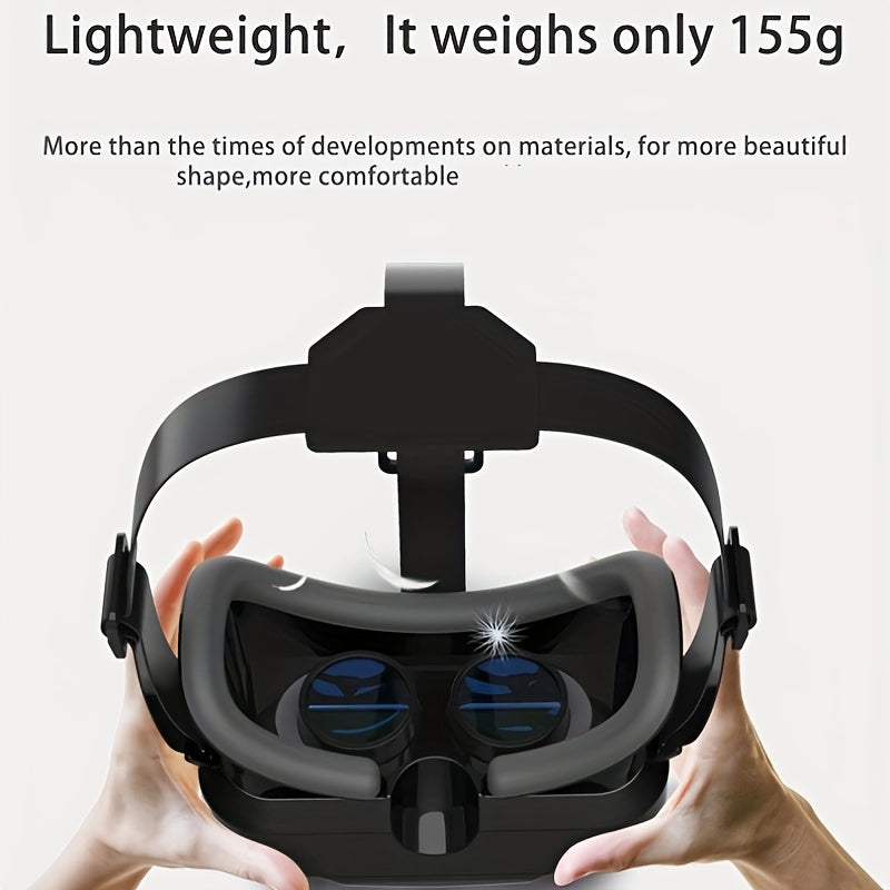 1 piece 3D VR headset for iPhones/Android phones with controllers and binocular lenses.