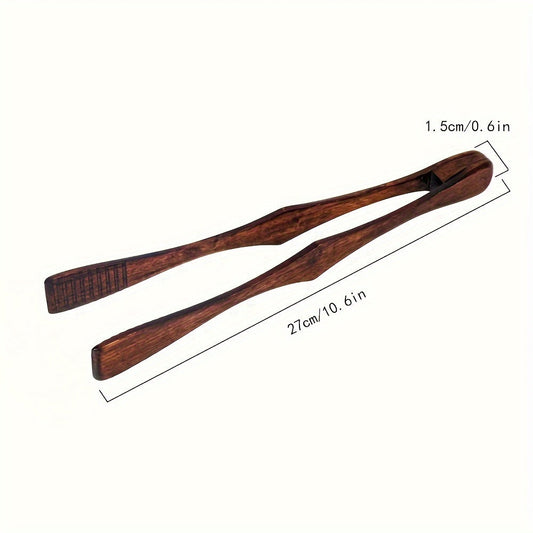 Bamboo Food Tongs, High-Temperature Resistant - Perfect for Grilling, Cooking, and Serving a Variety of Foods - Ideal for Steak, Fruit, Bread, Barbecue, Salad, Dessert, and More - Stylish and Durable Kitchen Tool