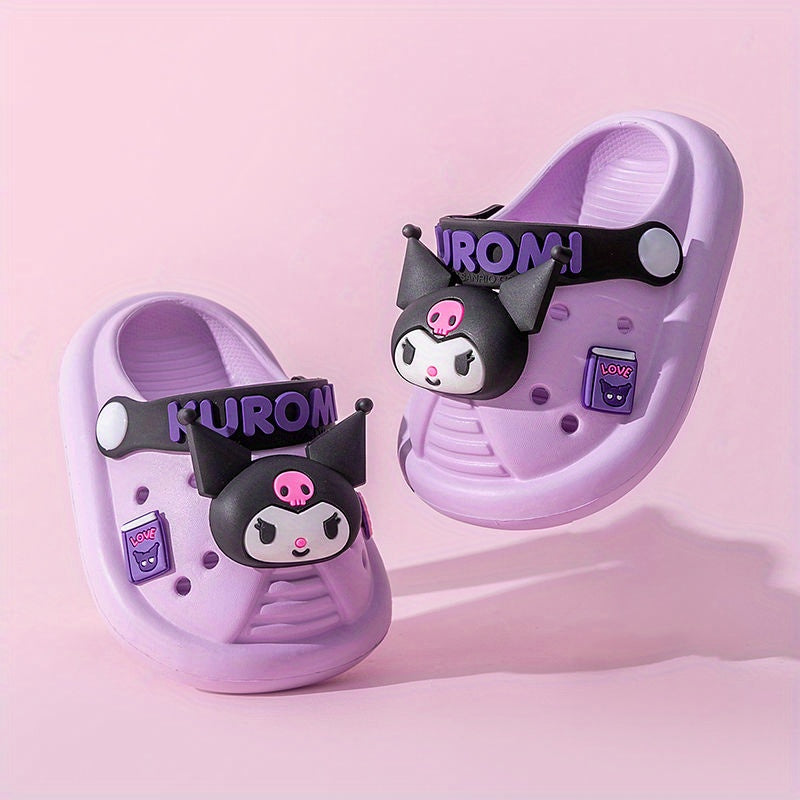 Hello Kitty Kids Slippers: Unisex Toddler Cartoon Clogs with Non-Slip Sole, Breathable Sandals for Summer Beach Casual Outdoor Wear for Boys and Girls.