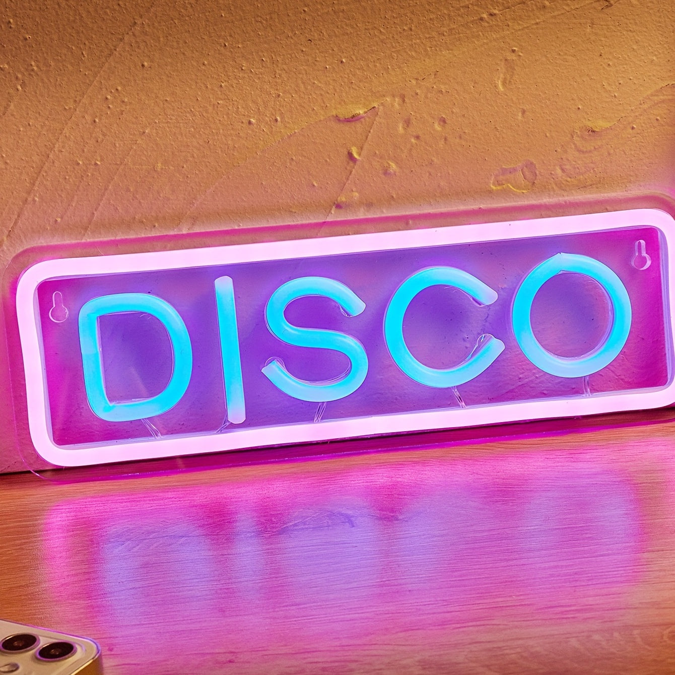 DISCO LED Neon Sign for Bedroom, Wedding, Party, Game Room Wall Decor - USB Powered