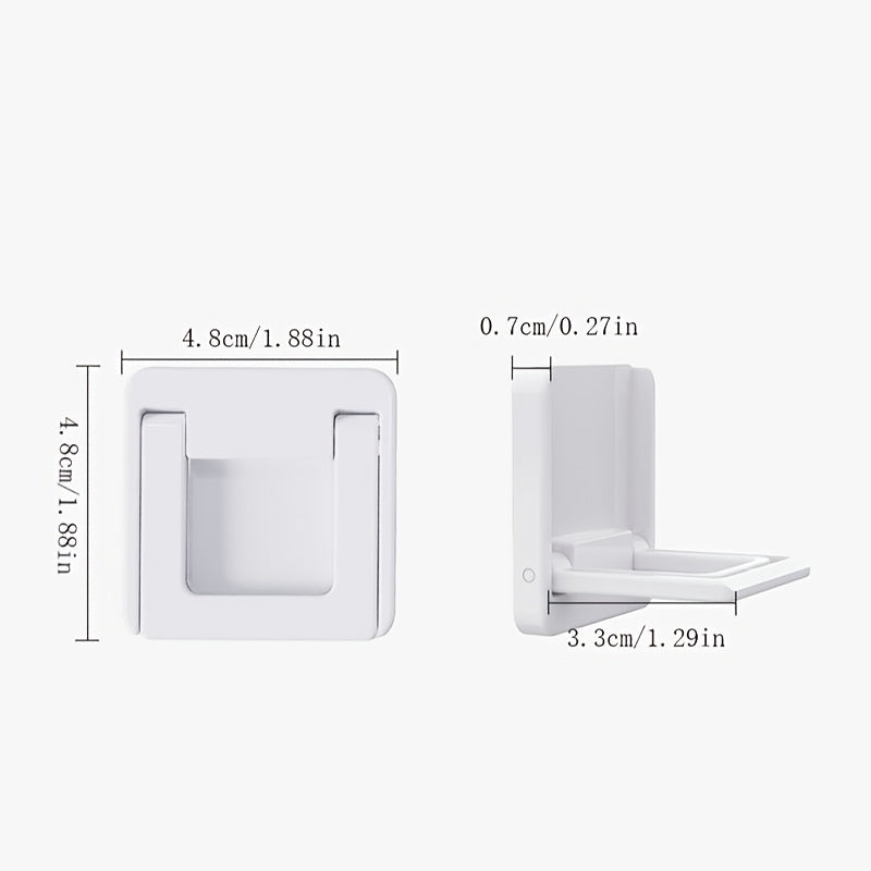 Two white plastic sliding door/window stopper locks come in a pack, designed for child safety and to secure sliding glass doors, windows, and closets. These locks do not require electricity, are hand wash only, and are safe for both children and pets.