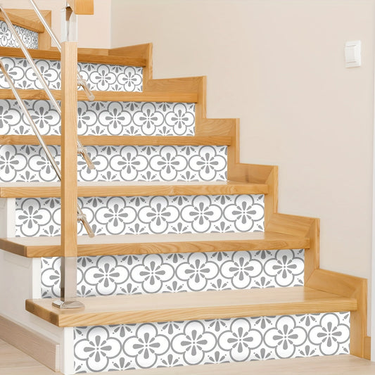 Upgrade your home with our Easy-Apply Geometric & Minimalist Stair Decals. Made from self-adhesive PVC, these decals leave no residue behind and are perfect for decorating your home's bedroom, living room floors, and stairs. Each decal measures