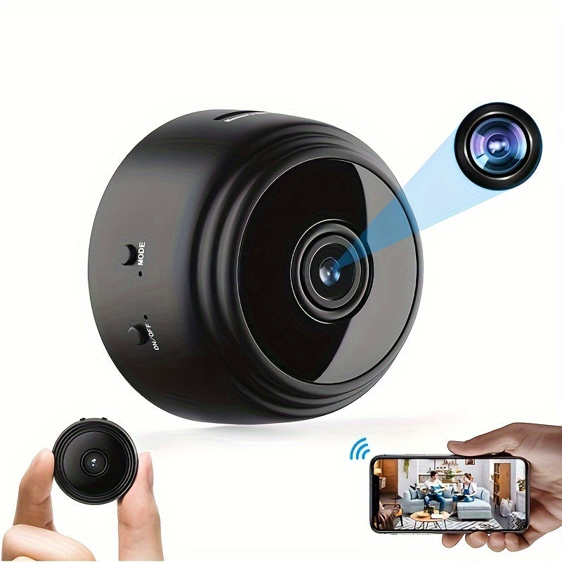 Wireless Small Camcorder for Smart Home Security - Wifi IP Camera with IR, Video Surveillance, and CCTV Camera features (SD Card not included)