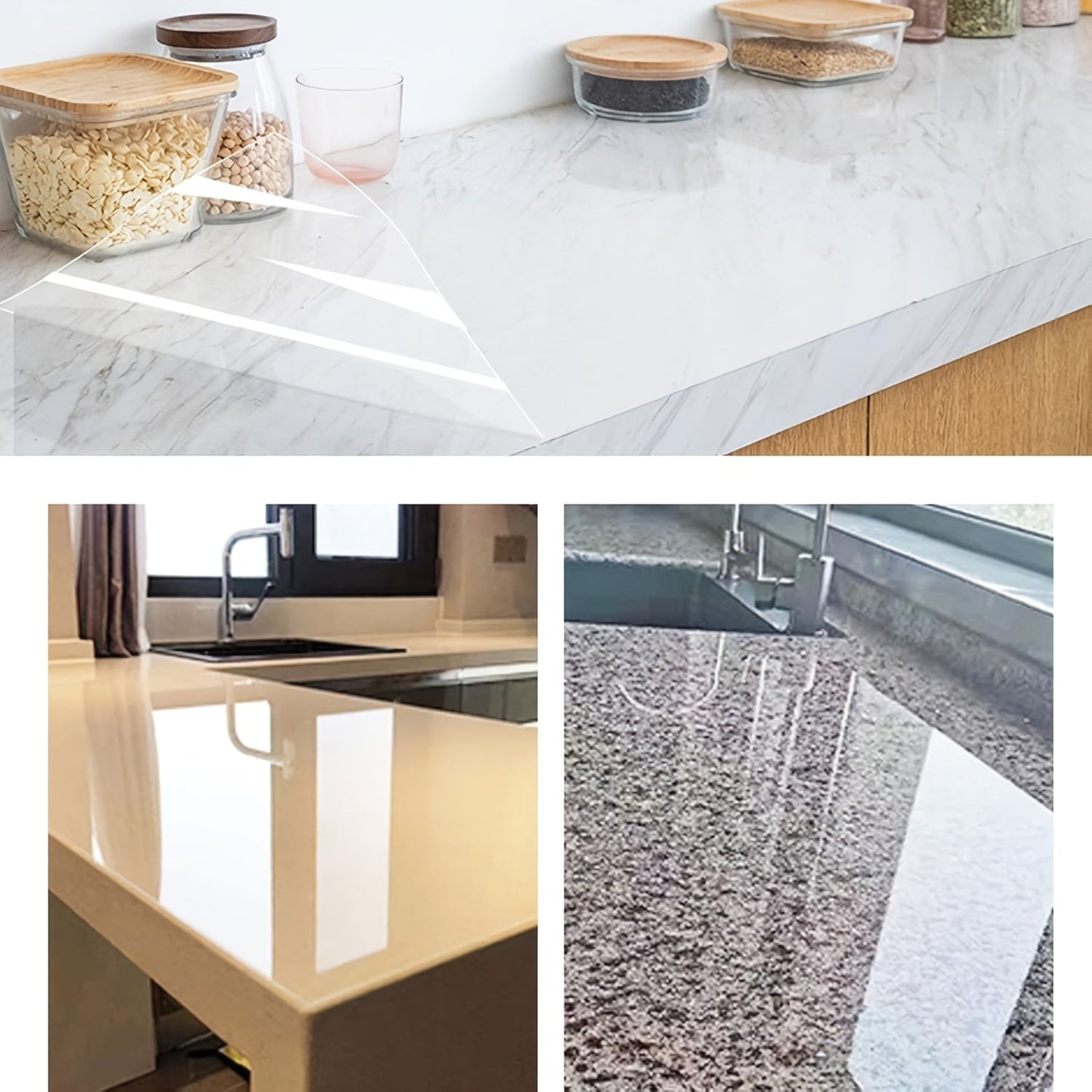 High Definition Self-Adhesive Protective Film for Wood Furniture, Ideal for Dining Tables, Marble Countertops, Desks, Kitchen Surfaces, Cabinet Doors, and Refrigerator Doors - Made of PVC Material, Easy to Peel Off, and Provides Protection