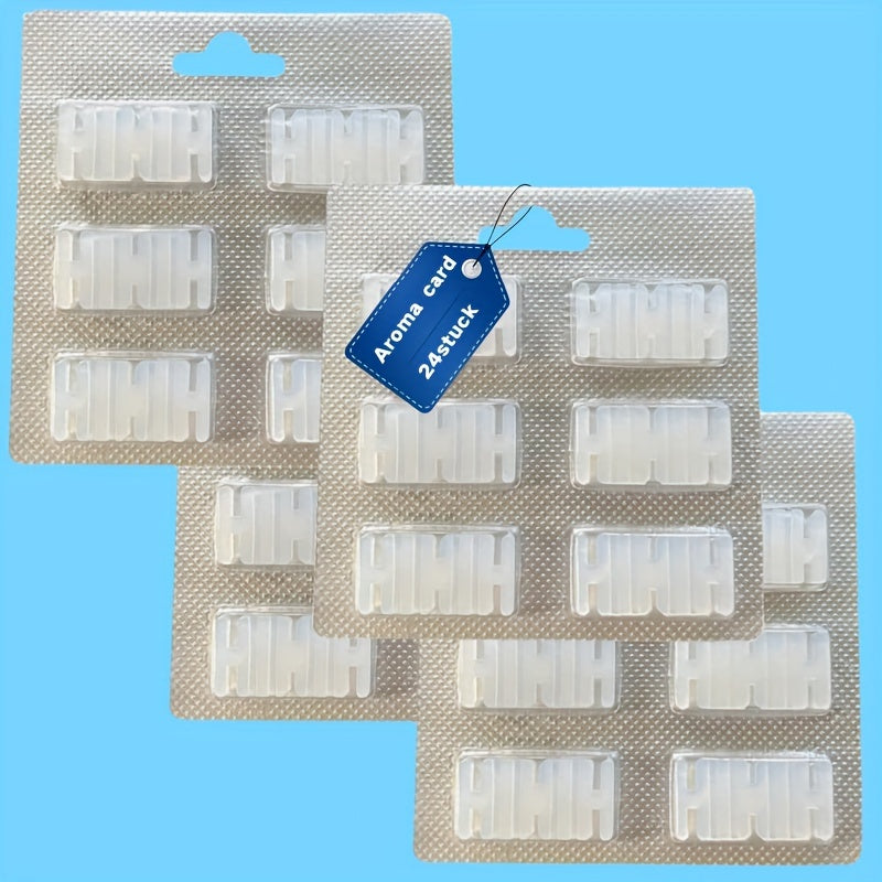 24 Pack of Vacuum Cleaner Freshener Scents for Vorwerk Kobold Models VK135, VK136, VK140, FP140, FP150, VK150, VK260, VK265, VK270, VK300 - Plastic Floor Attachment Fragrance Chips, Deodorizer & Scented Aromatherapy Inserts (6 sets of 4)