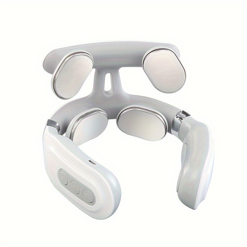 USB-rechargeable smart massager for neck and shoulders, perfect gift for both genders