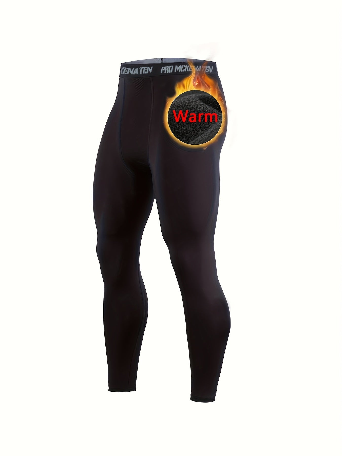 Men's Thermal Compression Base Layer Basketball Running Tights