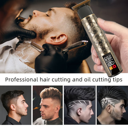 The V-Vimika Professional Hair Clippers are a cordless, USB rechargeable T-blade trimmer and beard shaver for men. Perfect for personal grooming, the T9 Haircut Kit features a 400mAh