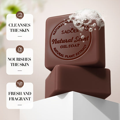 Coffee essential oil soap with exfoliating and moisturizing properties, gentle on sensitive skin