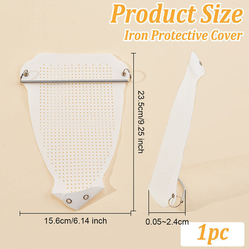 Get your hands on the 1pc SUPERDANT Non-Stick Plastic Ironing Aid - a reusable iron shoe protector that is heat-resistant and requires no power. This accessory is perfect for delicate fabrics and makes an ideal gift for Christmas and Thanksgiving.