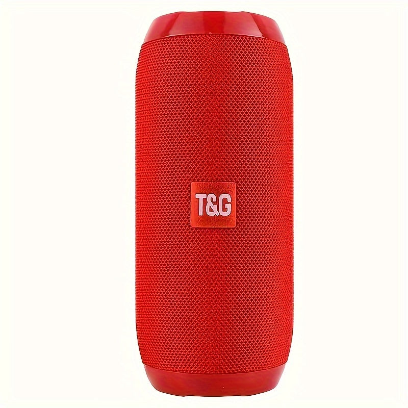 TG117 Portable Wireless Speaker with TWS Stereo, Built-in Mic for Calls, FM Radio, TF Card and USB Playback - Perfect for use.