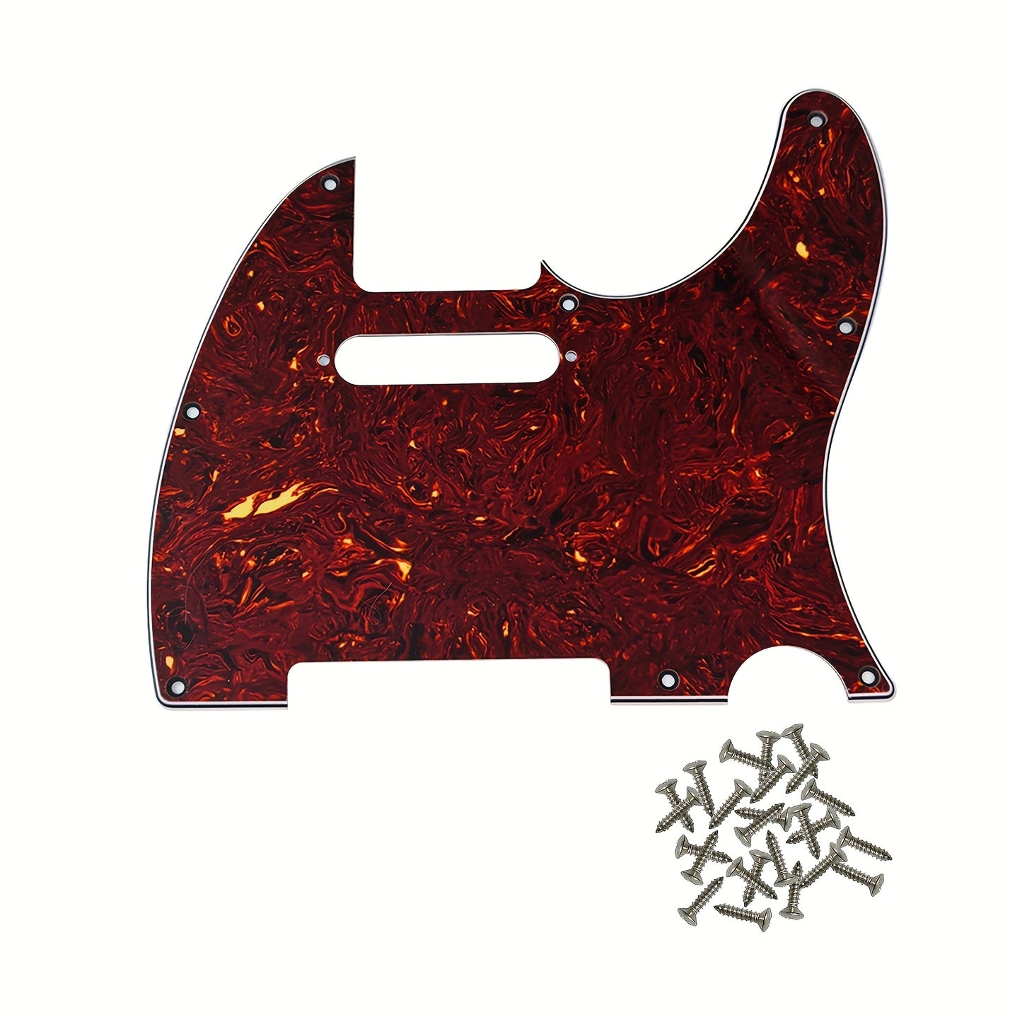 8-hole guard plate for standard FD TL modern style electric guitars, with multiple colors and installation screws included.