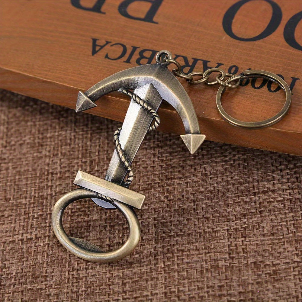 Vintage Anchor Bottle Opener Keychain - Perfect for Parties and Gifts