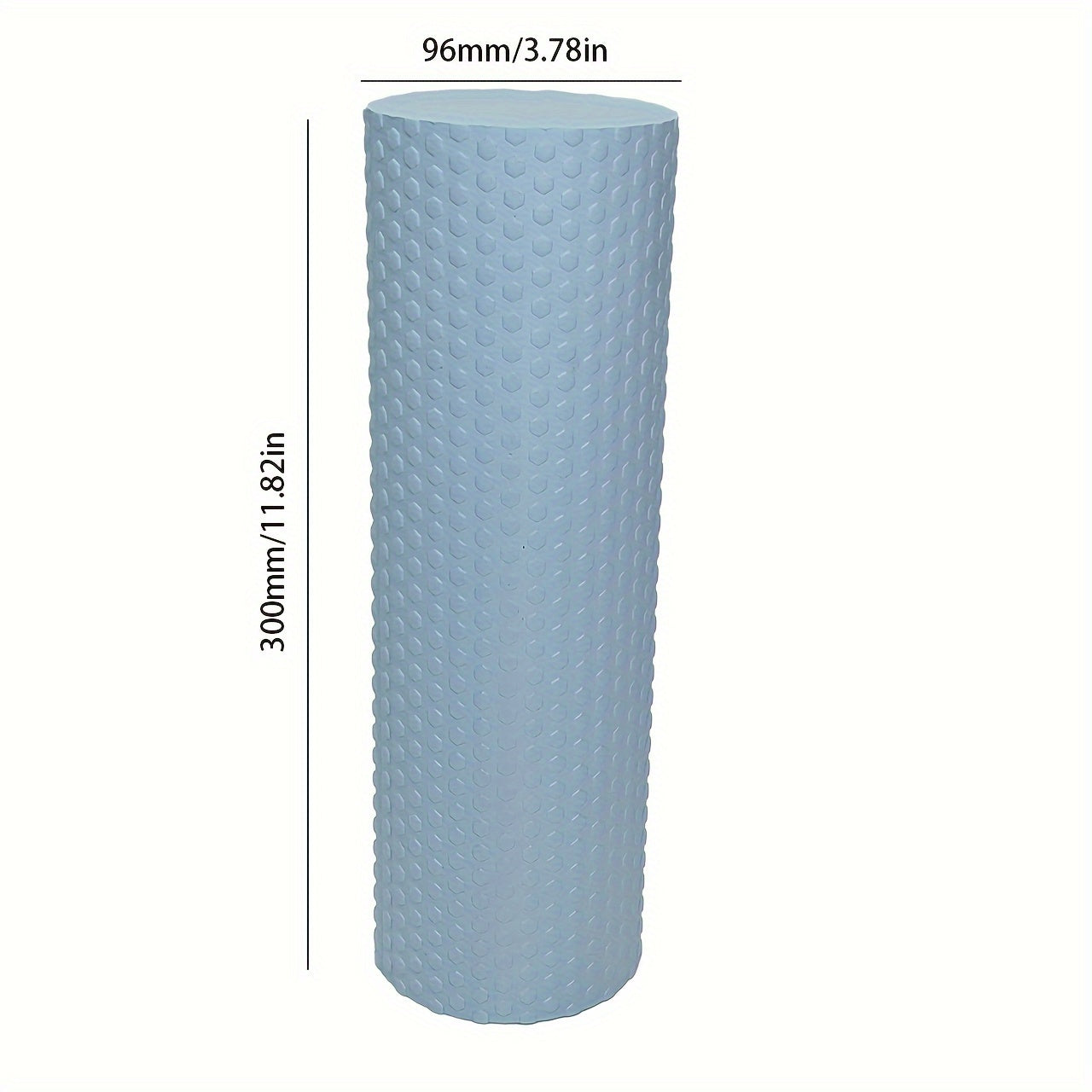 Premium EVA foam roller with textured surface for flexibility and muscle relaxation. Perfect for yoga, pilates, and fitness. Available in purple, blue, and black.