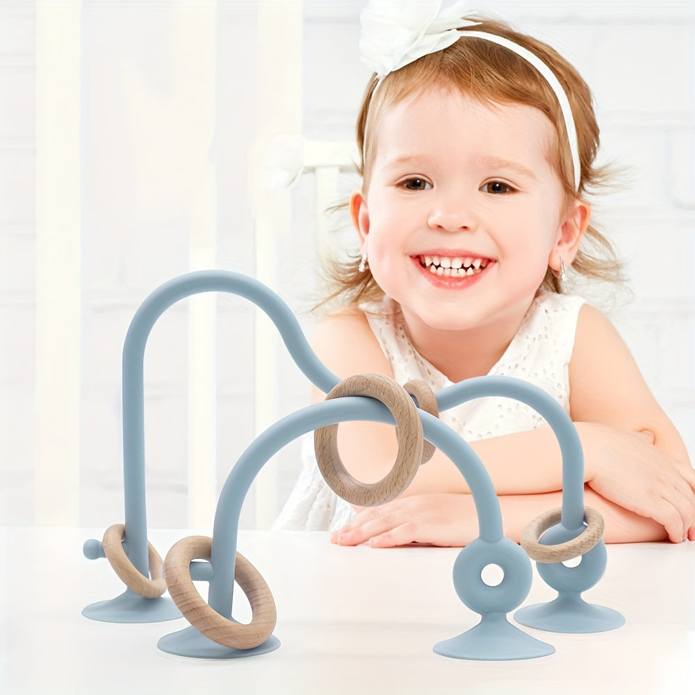 Toys made of silicone, toys for babies' sensory development, and educational toys