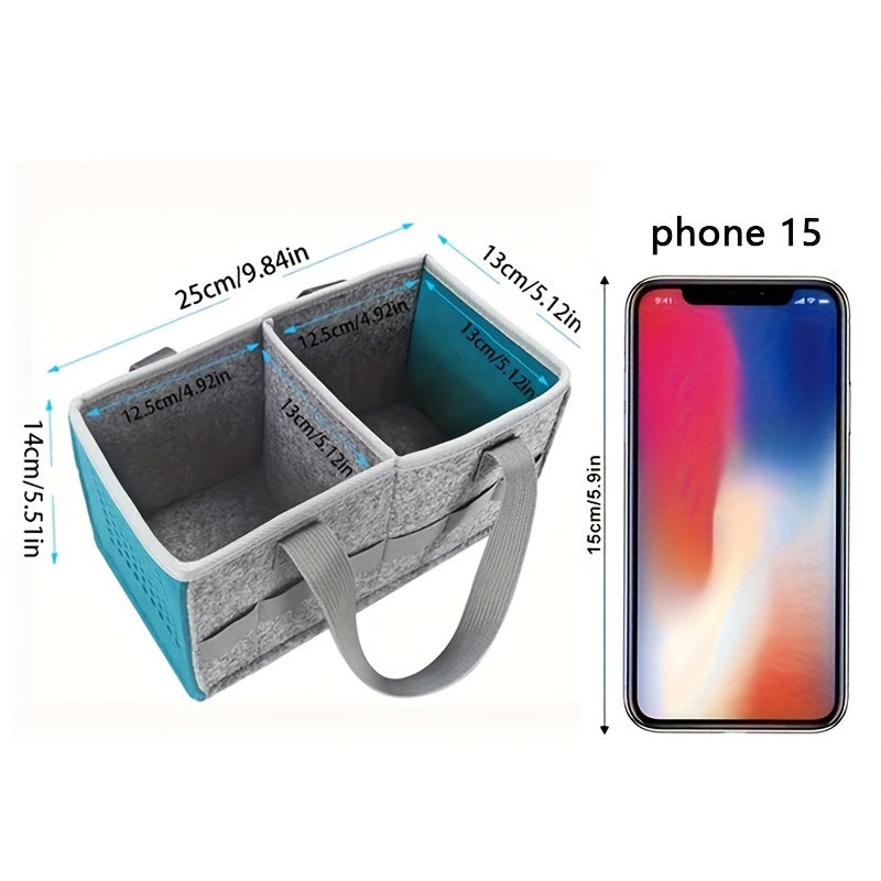 Foldable carrying box for Tonies Toniebox Starter Set with a dust-proof outdoor travel felt cloth case and storage bag.