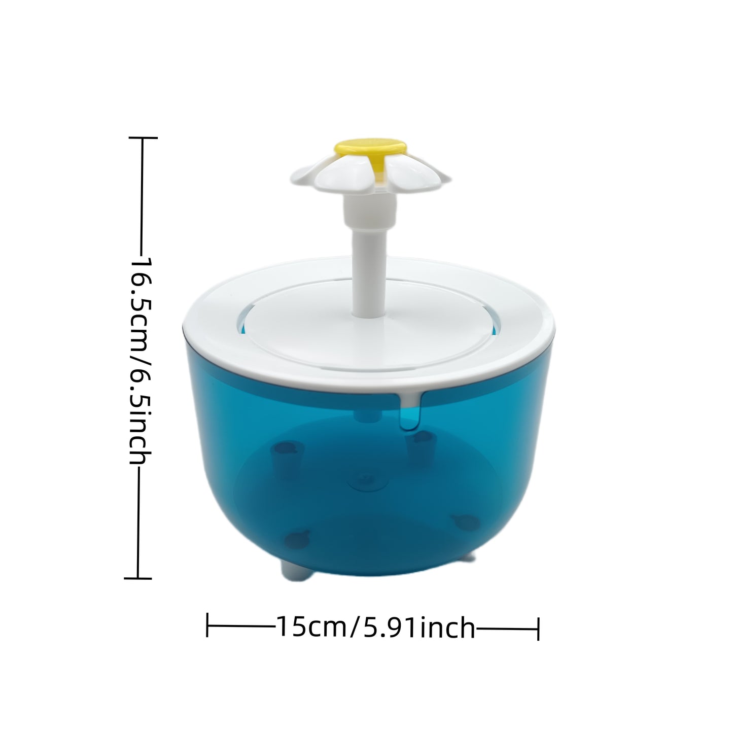 Silent USB pet water fountain for cats and dogs, 1.5L capacity, made of food-grade PP material.