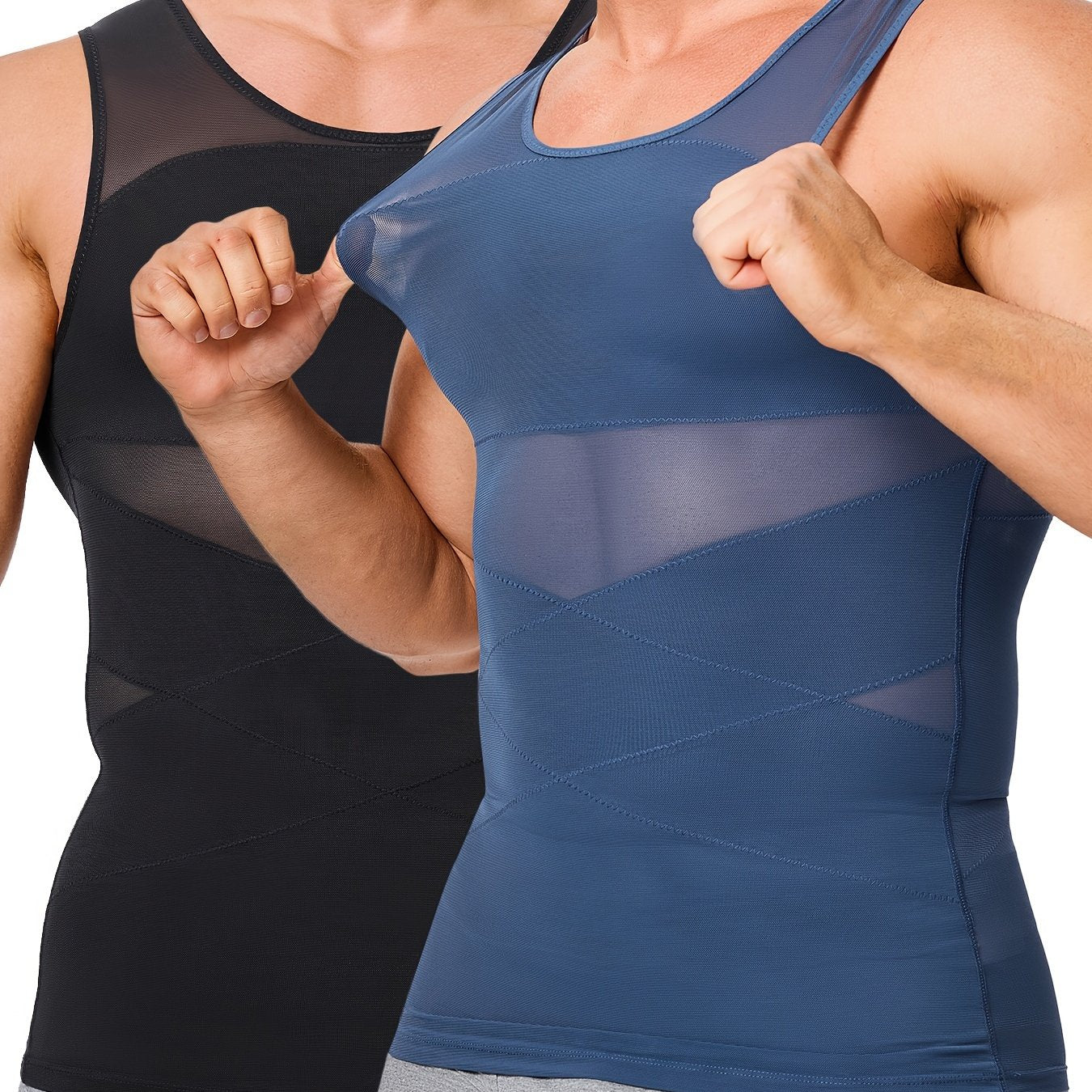 SCARBORO Men's Compression Shirt Slimming Vest