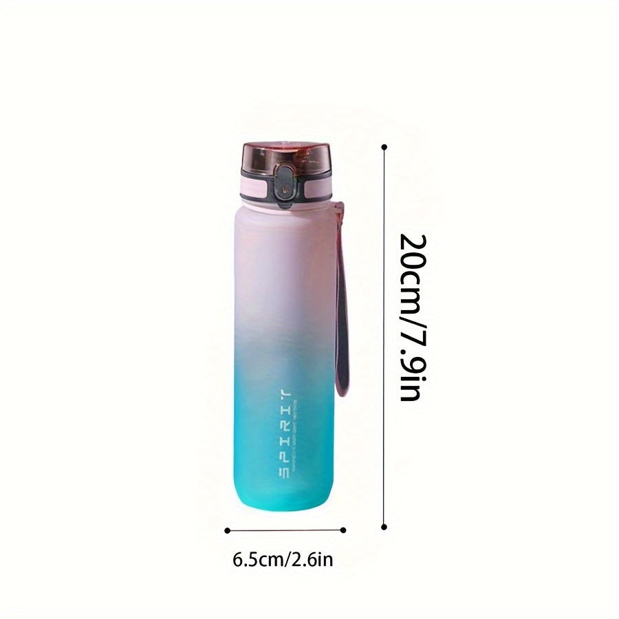 1pc Sports Water Bottle in various sizes (500ml/650ml/1000ml), perfect for camping, hiking, fitness, and outdoor activities. Great birthday gift idea.