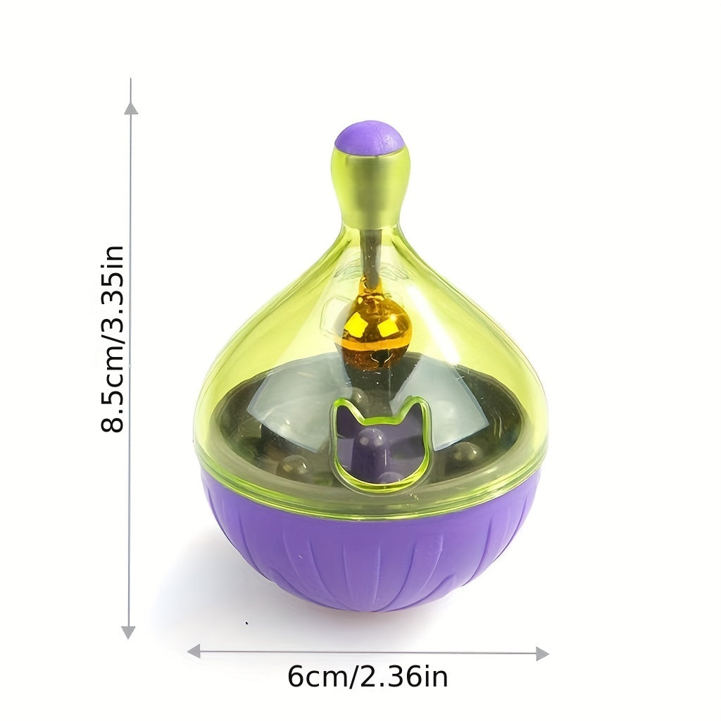 Durable cat treat dispenser ball for interactive play - Bite-resistant toy suitable for cats and small dogs - Helps promote slow feeding as a puzzle.