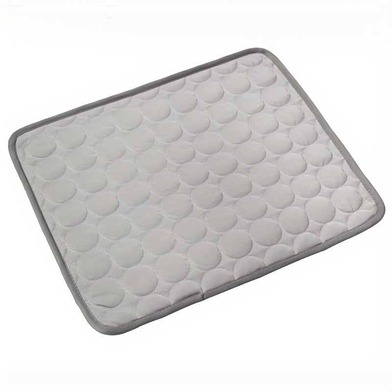 Breathable polyester pet bed for small to medium breeds, ideal for keeping dogs cool in summer.