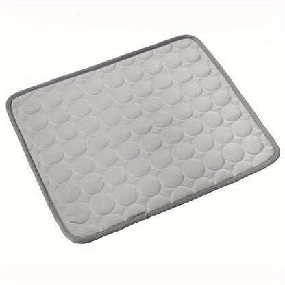 Breathable polyester pet bed for small to medium breeds, ideal for keeping dogs cool in summer.