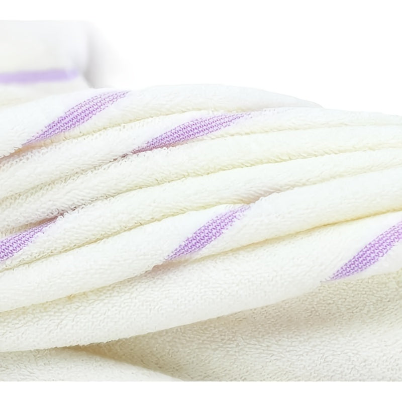 1pc Lavender embroidered cotton aromatherapy hand/face towel, size 30cm*70cm/11.8in*27.5in.