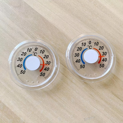 2 Self-Adhesive Thermometers: Accurate, Ideal for Greenhouses, Gardens, Homes - No Battery Needed