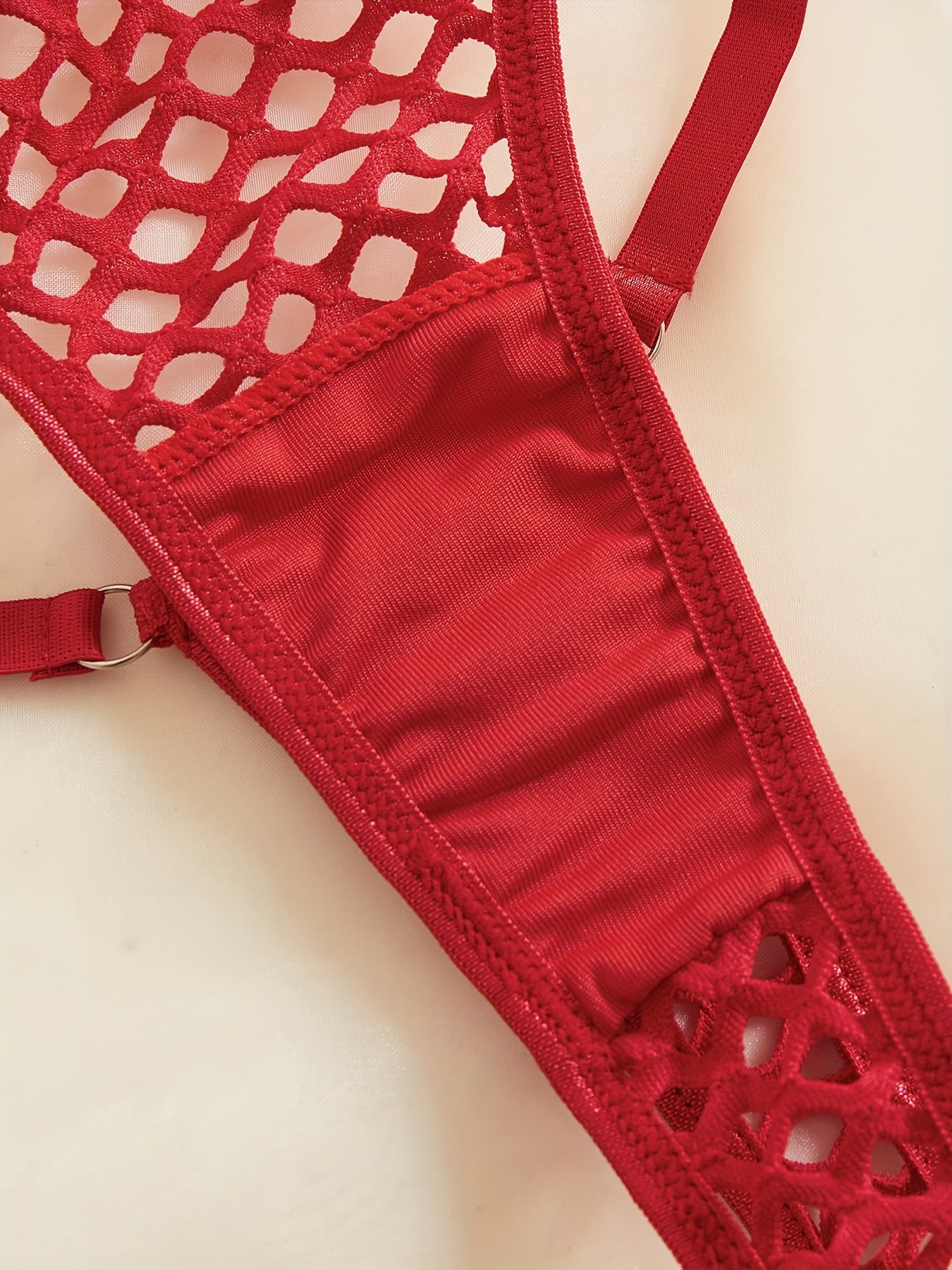 2-piece sexy fishnet lure underwear