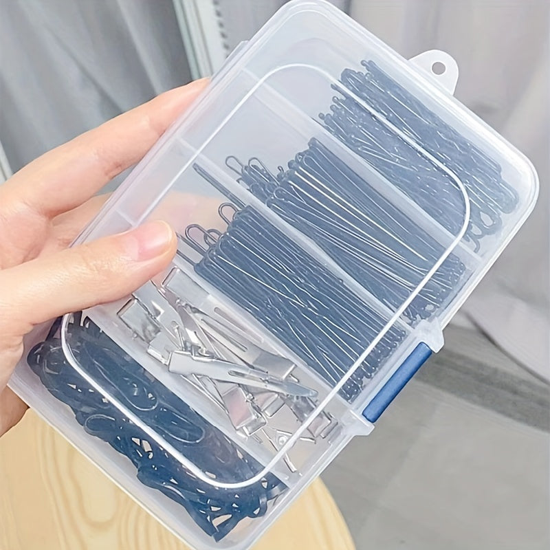 Portable organizer box with multiple compartments for various items like embroidery supplies, beauty tools, and hair accessories. Ideal for home organization.