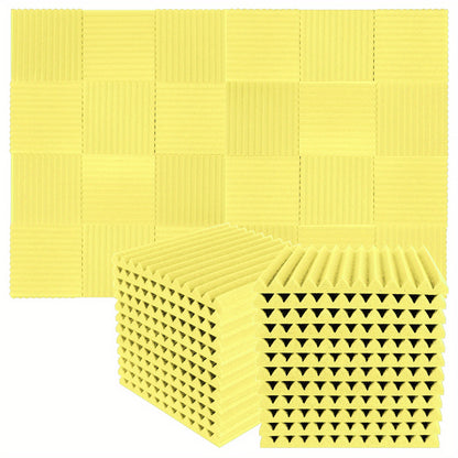 50 Studio Acoustic Foam Wall Panels - 2.54cm X 30.48cm X 30.48cm