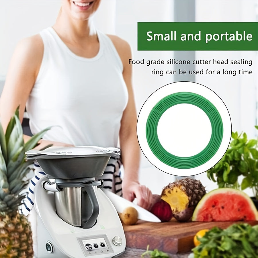 Пакет из 5 силиконовых уплотнительных колец для блендеров Vorwerk Thermomix TM5 TM6 - долговечные заменяемые прокладки, простая установка, уплотнительные O-образные кольца для блендеров, необходимый неэлектрический кухонный аксессуар