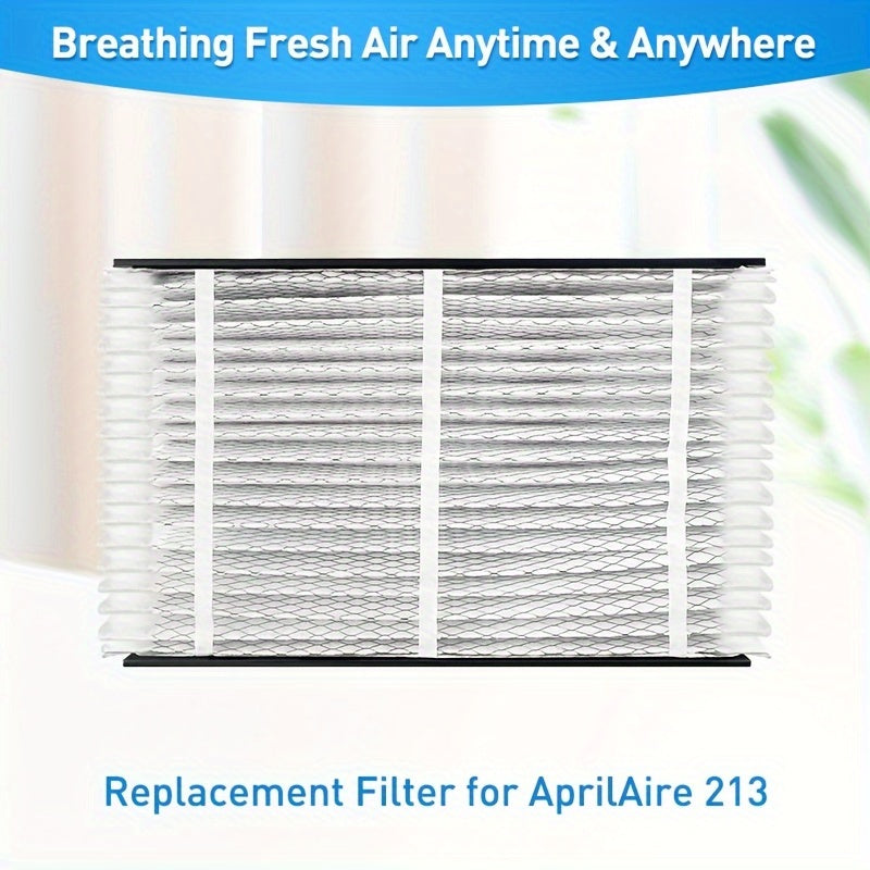 Upgrade your air purifier with the AprilAire Compatible Air Filter 213. This MERV-13 filter measures 50.8x63.5x10.16 cm and comes with Upgrade Kit 1213 included. It fits models 1210, 1620, 2120, 2200, 2210, 2216, 3210, 4200, and Space-Gard 2200. This