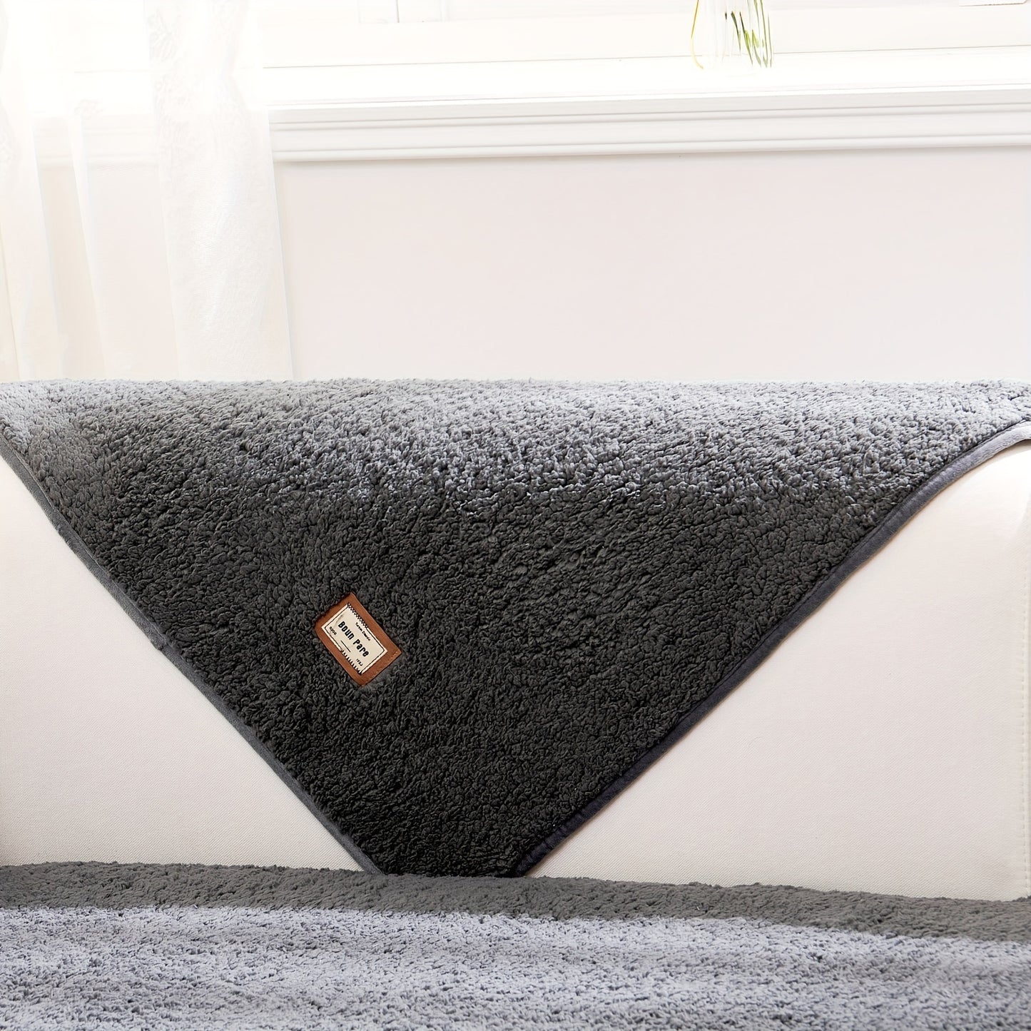 Sherpa Sofa Cover for Pets: Thick, Non Slip, Plush Furniture Protector