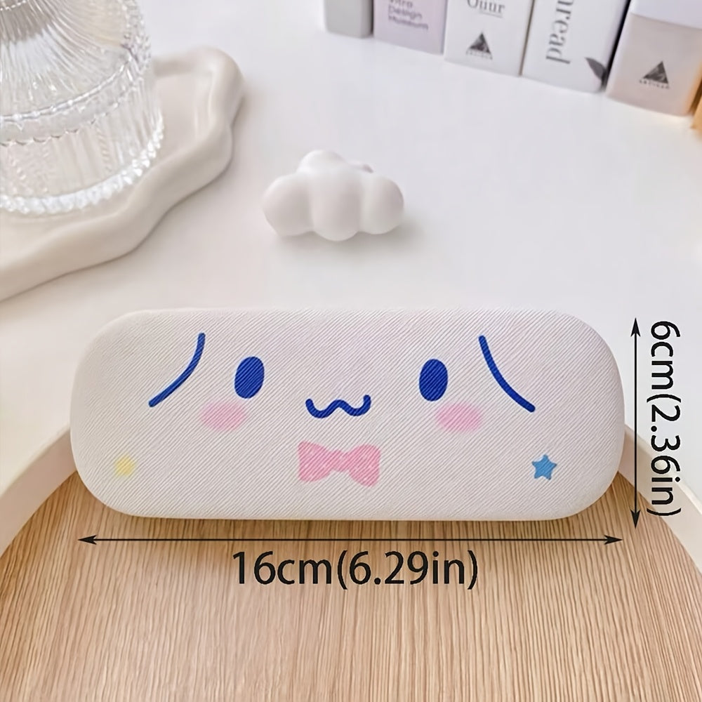 Hello Kitty Glasses Case crafted from faux leather with scratch-resistant features, perfect for keeping eyewear safe and stylish. Ideal for gifting to her during any festive occasion.