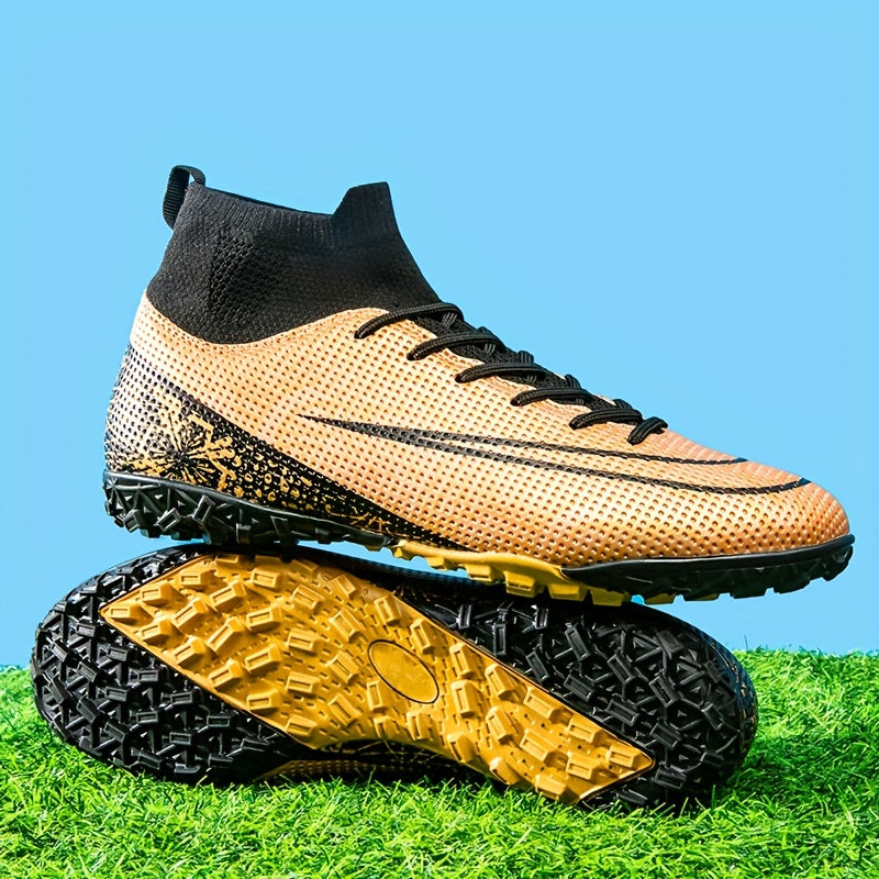 Professional men's soccer cleats for training on turf or indoor surfaces.