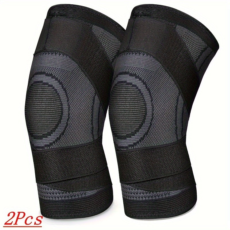 Get 2-Pack Knee Support Braces for Running, Cycling, and Exercise. Order one size up for best fit.