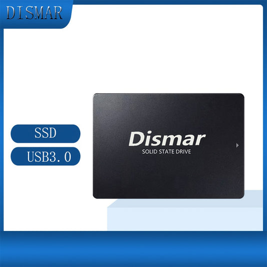 Dismar SATA III SSD 6.35sm - Noutbuklar uchun yuqori tezlikdagi qattiq holatli disk, USB 3.0 interfeysi, chidamli, SATA3 6Gb/s bilan mos keladi, batareyasiz