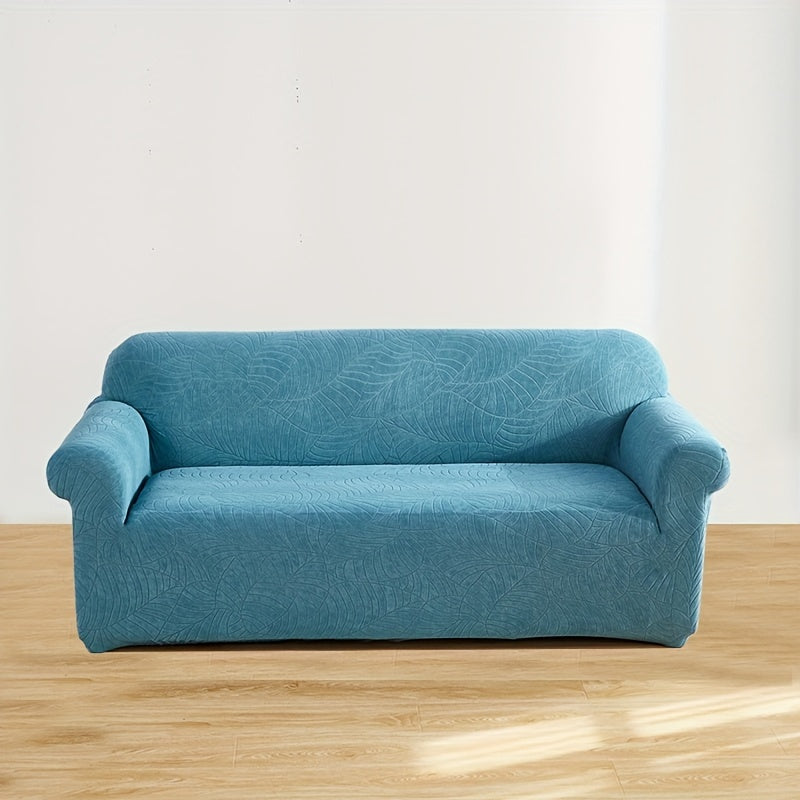 Stretch Sofa Cover with Embossed Design, Fits All Furniture in Nordic Minimalist Style.