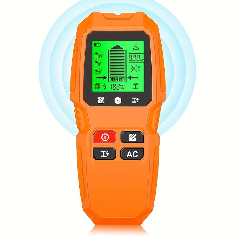 HW-QB6 5-in-1 Wall Scanner detects studs, metal, and live wires.