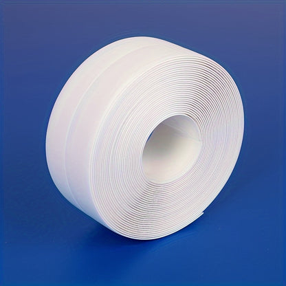 Waterproof sealing tape strip for bathroom, kitchen sink, toilet, and wall. Self-adhesive caulk strip for home renovation, no need for electricity or batteries. Compatible with living room.