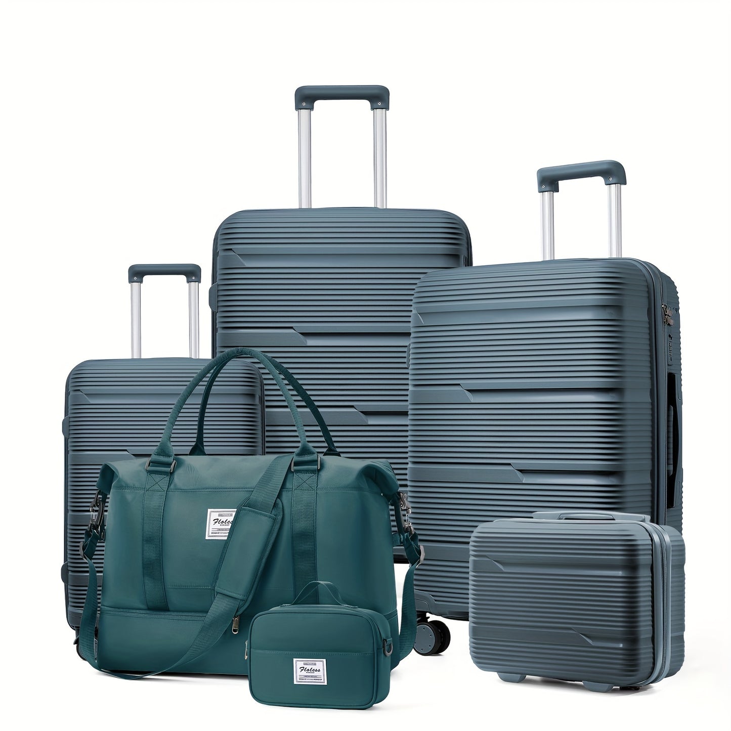 Luggage and travel bags, toiletries and makeup bags, password lock suitcase available in 1 piece or 6 pieces.