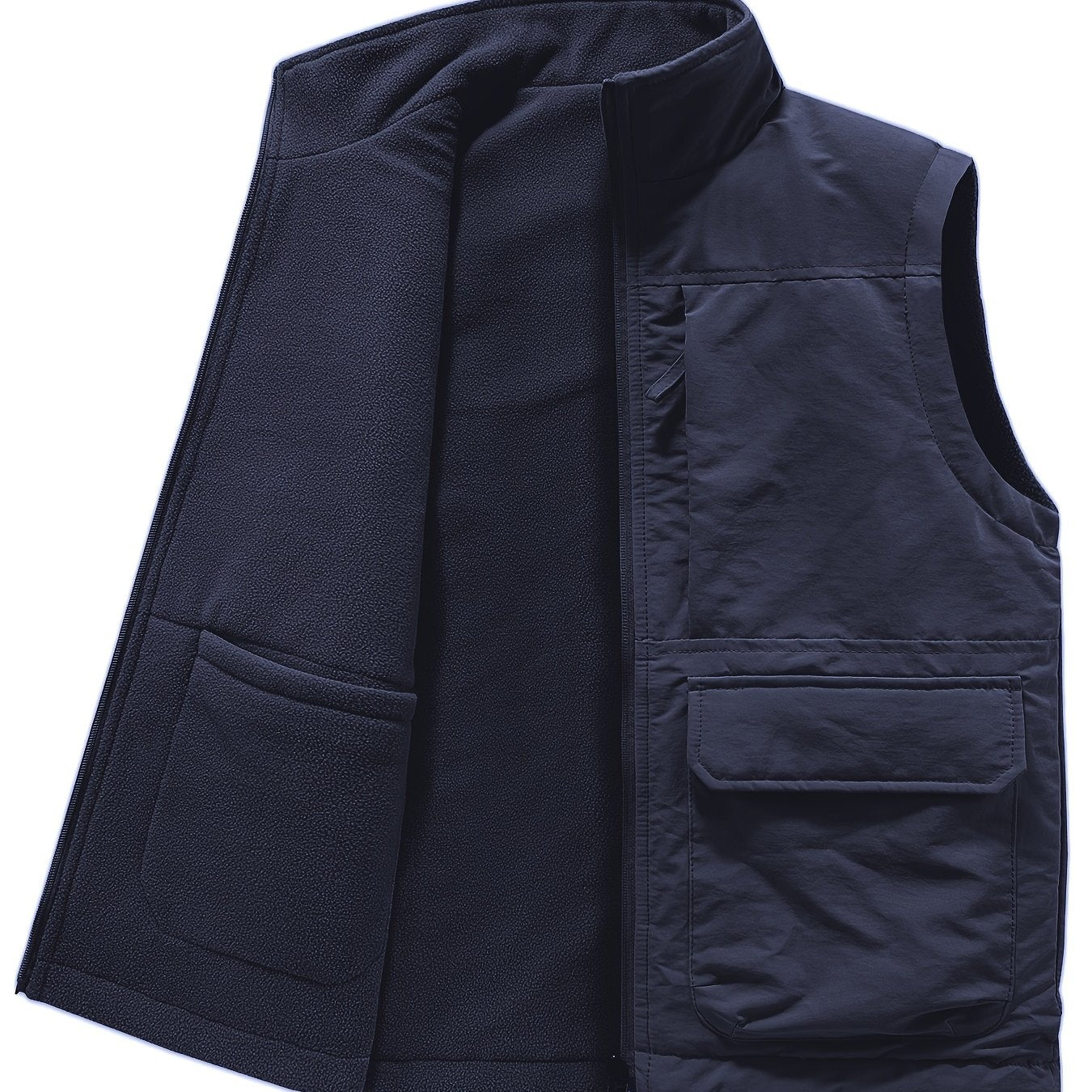 New warm winter men's double-sided vest with thickened jacket.