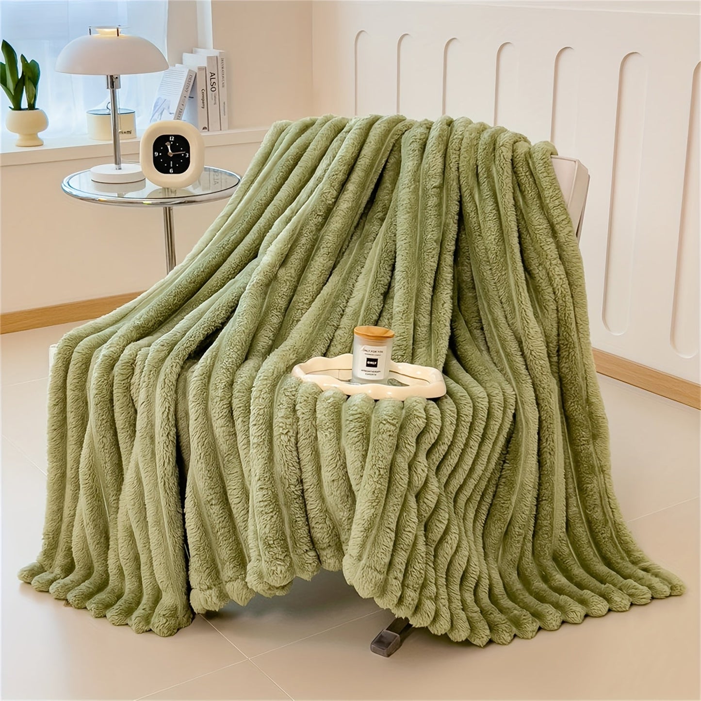 Indulge in the luxury of a Soft Plush Faux Rabbit Blanket - Cozy, Warm, and Stylish for Home, Work, or On the Go - Perfect Gift for Any Occasion