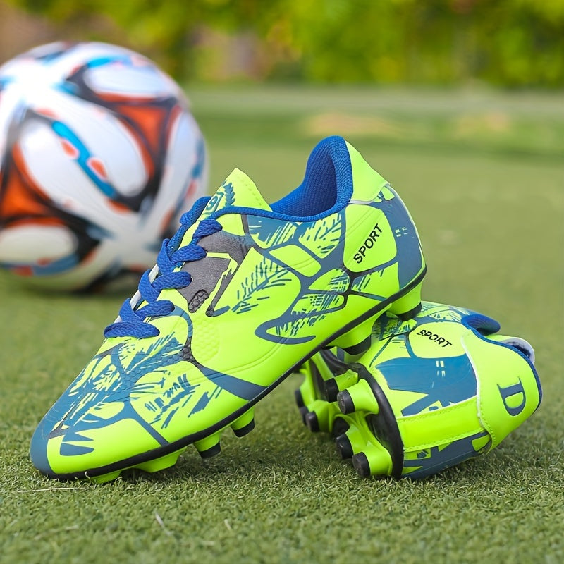 Men's non-slip football cleats with spikes, professional and comfortable for training and competition.