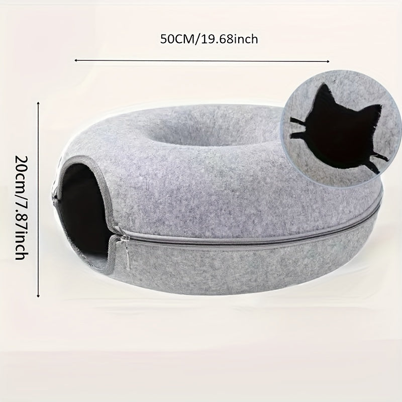 Cat Tunnel Bed that is lightweight, scratch-resistant, and suitable for all seasons.