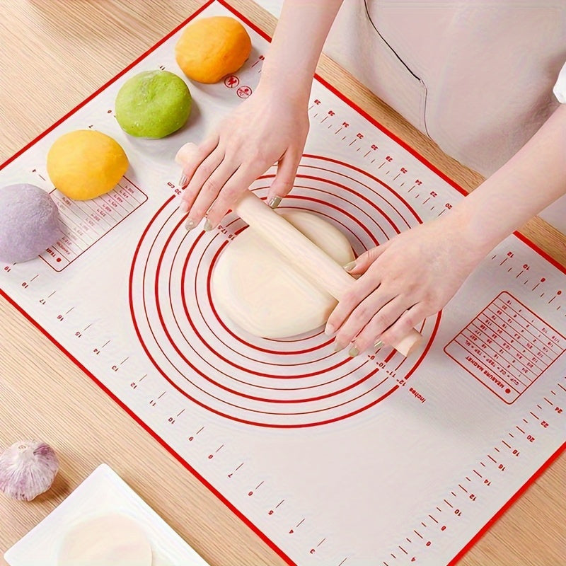 Essential Kitchen Gadget: Non-Stick Silicone Pastry Mat for Pizza, Cakes, and Cookies - Extra-Large Size 60.2cm x 39.88cm - Food-Safe and Perfect for Baking and Dough Rolling